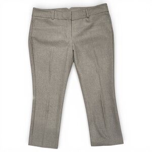 EXPRESS Mid-rise slim dress cropped pants gray size 10